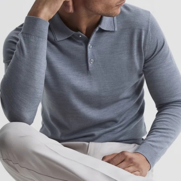 🖤BUY 2 GET 1 FREE Trafford Merino Button Polo Shirt - Picture 6 of 14